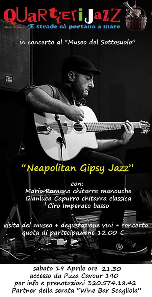 Mario romano Quartieri Jazz Trio al Museo del Sottosuolo di Napoli
