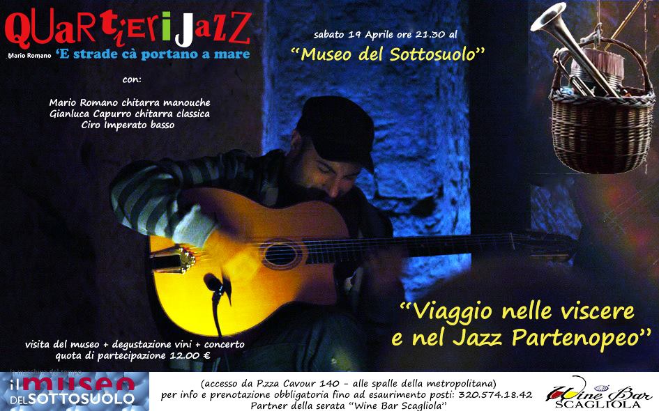 Mario Romano Quartieri Jazz Trio torna al Museo del Sottosuolo di Napoli